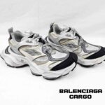 کفش کتونی بالنسیگا کارگو سفید خاکستری مشکی Balenciaga Cargo White/Grey - Image 4