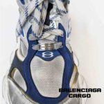 کفش کتونی بالنسیگا کارگو سفید خاکستری آبی Balenciaga Cargo White/Grey/Blue - Image 8