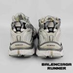 کفش کتونی بالنسیاگا رانر خاکستری مشکی Balenciaga Runner Grey lace-up - Image 5
