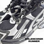 کفش کتونی بالنسیاگا رانر مشکی نقره ای Balenciaga Runner Black/Silver - Image 4