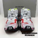 کفش کتونی بالنسیاگا رانر سفید آبی قرمز Balenciaga Runner white Blue Red - Image 7
