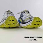 کتونی بالنسیاگا تن ایکس ال ترینرز سفید آبی زرد Balenciaga 10XL Trainers White Blue Yellow - Image 3