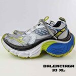کتونی بالنسیاگا تن ایکس ال ترینرز سفید آبی زرد Balenciaga 10XL Trainers White Blue Yellow - Image 4
