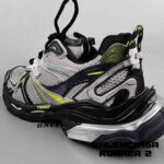 کفش کتونی بالنسیاگا رانر 2 خاکستری طوسی زرد Balenciaga Runner 2 Silver Neon Yellow - Image 7