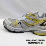 کفش کتونی بالنسیاگا رانر 2 سفید زرد خاکستری Balenciaga Runner 2 White Yellow Grey - Image 5
