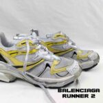 کفش کتونی بالنسیاگا رانر 2 سفید زرد خاکستری Balenciaga Runner 2 White Yellow Grey - Image 6