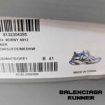 کفش کتونی بالنسیاگا رانر آبی سفید مشکی Balenciaga Runner Blue White Black - Image 11
