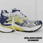 کفش کتونی بالنسیاگا رانر آبی زرد سفید Balenciaga Runner Blue Yellow White - Image 3