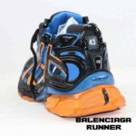 کفش کتونی بالنسیاگا رانر مولتی کالر آبی مشکی نارنجی Balenciaga Runner Multicolor Black Blue Orange - Image 3