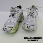 کفش کتونی بالنسیاگا رانر سفید سبز خاکستری بنفش Balenciaga Runner White Green Grey Purple - Image 2