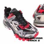 کفش کتونی بالنسیاگا ترک 2 مشکی قرمز خاکستری Balenciaga Track 2 Multicolor Black Red Grey - Image 6