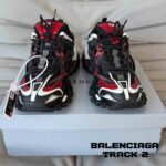 کفش کتونی بالنسیاگا ترک 2 مشکی قرمز Balenciaga Track 2 black red - Image 2
