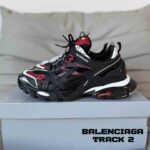 کفش کتونی بالنسیاگا ترک 2 مشکی قرمز Balenciaga Track 2 black red - Image 3