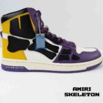 کتونی امیری اسکلت ساق بلند بنفش زرد سفید Amiri Skel Hi Top Purple Yellow White - Image 16