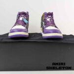 کتونی امیری اسکلت ساق بلند بنفش زرد سفید Amiri Skel Hi Top Purple Yellow White - Image 8