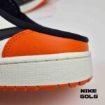 اسلیپر نایک ایر جردن گلف مشکی نارنجی Nike Air Jordan Mule Golf - Image 11