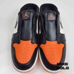اسلیپر نایک ایر جردن گلف مشکی نارنجی Nike Air Jordan Mule Golf - Image 9