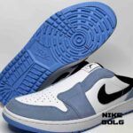 اسلیپر نایک ایر جردن گلف آبی سفید Nike Air Jordan Mule Golf Blue White - Image 3