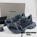 کتونی بالنسیاگا 3XL آبی جیر Balenciaga 3XL Blue Jean Sneakers - Image 4