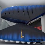 اسلیپر نایک مایند 001 سرمه ای آبی سفید Nike Mind 001 Mules Blackened Blue - Image 2
