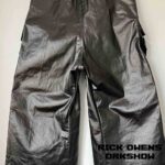 شلوار ریک اونز دارک شدو متالیک مشکی Rick Owens Denim Cargobelas - Image 7