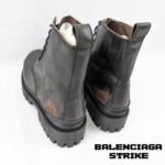 بوت بالنسیاگا استرایک چرم قهوه ای Balenciaga Strike Leather Brown Boots - Image 8
