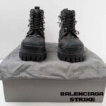 بوت بالنسیاگا استرایک پیرسینگ دار مشکی Balenciaga Strike Piercing Black Boots - Image 11