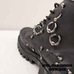 بوت بالنسیاگا استرایک پیرسینگ دار مشکی Balenciaga Strike Piercing Black Boots - Image 9