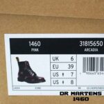 بوت دکتر مارتنز مدل 1460 هشت چشم مشکی بنفش زنانه Dr. Martens 1460 8 Eye Pink Arcadia Boot - Image 6