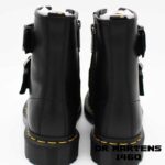 بوت دکتر مارتنز مدل 1460 زنانه سگک دار مشکی Dr. Martens 1460 Buckle Pull Up Black - Image 6