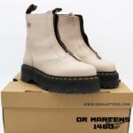 بوت دکتر مارتنز مدل 1460 زنانه جلو زیپ کرم Dr. Martens 1460 Jetta Zipped Platform - Image 5