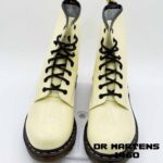 بوت دکتر مارتنز مدل 1460 زنانه کرم طرح دار Dr. Martens 1460 TOILE CREAM - Image 7