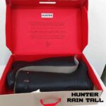 بوت هانتر زنانه ساق بلند مشکی مات Hunter Original Rain Women's Boots Black - Image 9