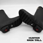 بوت هانتر زنانه ساق کوتاه مشکی مات Hunter Original Rain Women's Boots Black - Image 13