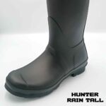 بوت هانتر زنانه ساق بلند مشکی مات Hunter Original Rain Women's Boots Black - Image 11