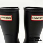 بوت هانتر زنانه ساق کوتاه مشکی مات Hunter Original Rain Women's Boots Black - Image 5