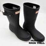 بوت هانتر زنانه ساق کوتاه مشکی مات Hunter Original Rain Women's Boots Black - Image 7