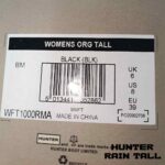 بوت هانتر زنانه ساق بلند مشکی مات Hunter Original Rain Women's Boots Black - Image 6