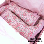بوت هانتر زنانه ساق بلند صورتی گل دار Hunter Original Rain Women's Boots Pink Rose - Image 2