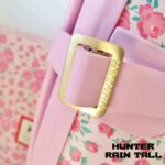 بوت هانتر زنانه ساق بلند صورتی گل دار Hunter Original Rain Women's Boots Pink Rose - Image 8