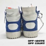 کتونی آف وایت آف کورت سفید آبی Off-White 3.0 Off Court Sneakers White Blue - Image 2