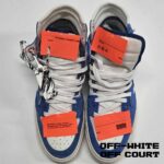 کتونی آف وایت آف کورت سفید آبی Off-White 3.0 Off Court Sneakers White Blue - Image 4