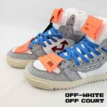 کتونی آف وایت اوت آف کورت سفید خاکستری آبی Off-White 3.0 Off Court Sneakers White Grey Blue - Image 5