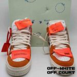 کتونی آف وایت آف کورت سفید نارنجی Off-White 3.0 Off Court Sneakers White Orange - Image 8