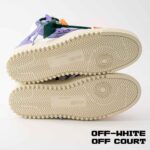کتونی آف وایت آف کورت سفید بنفش Off-White 3.0 Off Court Sneakers White Purple - Image 15