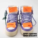 کتونی آف وایت آف کورت سفید بنفش Off-White 3.0 Off Court Sneakers White Purple - Image 4