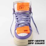 کتونی آف وایت آف کورت سفید بنفش Off-White 3.0 Off Court Sneakers White Purple - Image 7